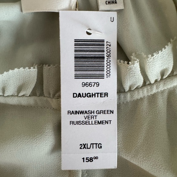 Aritzia NWT Wilfred Daughter Dress Rainwash Green Size 2XL XXL - Picture 7 of 13